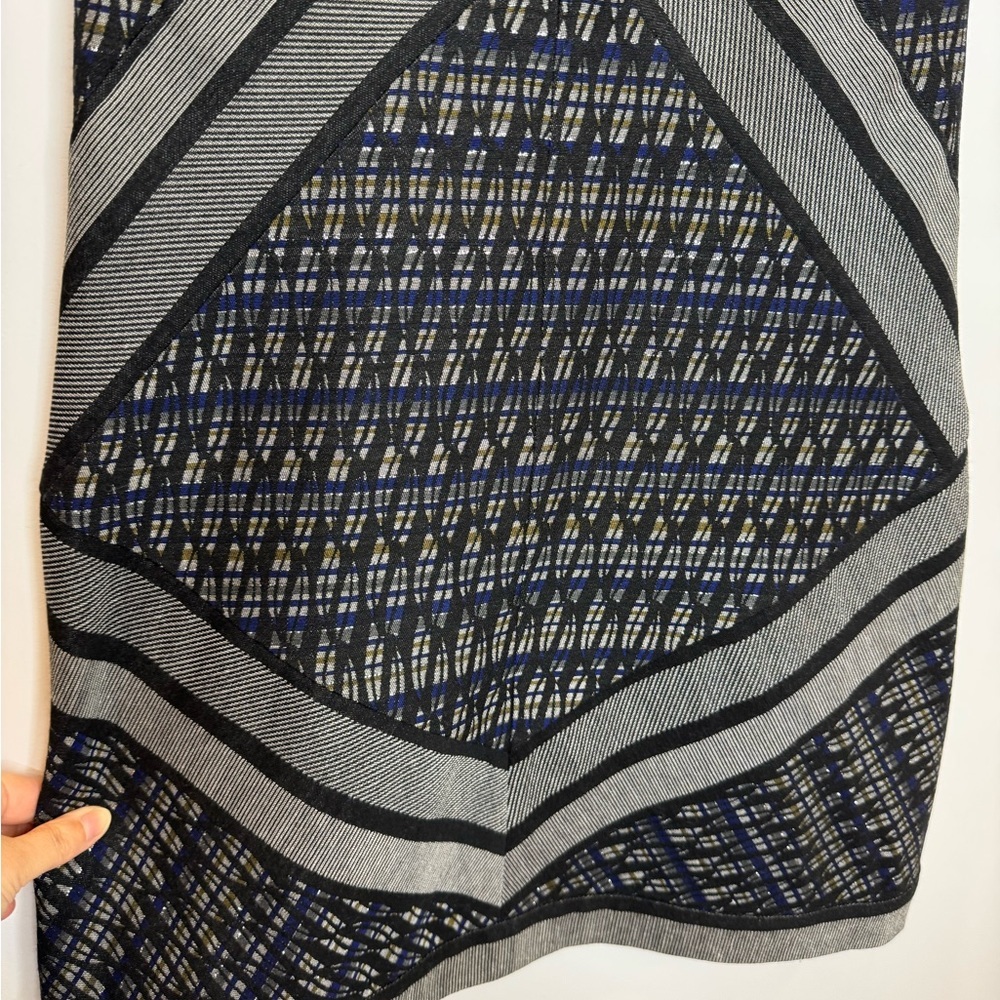 Diane Von Furstenberg Size 2 Textured jacquard Amanda scarf Dress designer - Picture 5 of 8
